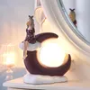 Novelty artiklar Bubble Girl Night Light Juldekorationer Nordic Heminredning Sovrum Skrivbord Födelsedaggåva