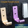 1 PCS Foldable Wall Hook, Invisible Folding Aluminum Wall Mount Hook Headphones Holder Coat Hook Creative Clothes Hook for Kitch Factory price expert design Quality