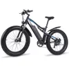 Vélo électrique gras pneu vélo ebike 1000w vélo de montagne 17h adulte 40 km / h vélo shimano 7 vitesses eu shengmilo mx03