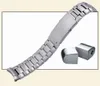 20mm 22mm Rostfritt Strålband Silvery Armband Byte Matel Bälte för Omega 007 Watch Tillbehör