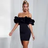 Fashioncyes Satin Elegant Sexy Party Summer Dress Women Off Shoulder Backless Mini Dresses Strapless Solid Bodycon Club Vestido 210331