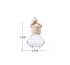 new Hanging Glass Bottle For Essential Oils Air Freshener Container Crystal Glass Perfume Pendant Car Perfume Empty Bottle EWB6801