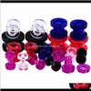 2 stks acryl meters heldere schroef ear expanders brancards pluggen en tunnels body piercing sieraden q sqclwp xr497 ekqd5