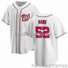 Custom Brad Hand # 52 Jersey Stitched Men Women Youth Kid Baseball Jersey XS-6XL