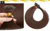 Nano Ring Menschliche Haarverlängerungen 14 "-24" kalte FUSHION Tipps echtes Haar Micro Perlen Links Haarteil Full Head Brasilianisches Haar für Frauen 1g / s 100g / pack