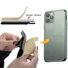 Silicone Wallet Credit Card Cases Cash Pocket Sticker 3M Glue Adhesive Stick-on ID Holder Pouch For iPhone Samsung Universal Mobile Phone With Opp Package