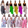 S-3XL Mujeres Pierna ancha Pantalones de cintura alta Moda Sexy Carta Impreso Tallas grandes Leggings con bolsillos Faldas Ropa de mujer para otoño y primavera