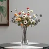 Decorative Flowers Wreaths Artificial Silk DaisyDandelion Ball Gerbera Bouquet Fake Flores Home Party Mariage Decor Bride Holdi3033011