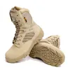 Winter Men Boots Tactical Wojskowy Specjalna Force Wodoodporna Skóra Desert Work Shoes Męska bojowa armia kostka boot 210820