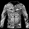 Heren Hoodies Sweatshirts Fashion geweldige Polynesische tattoo en Hawaii Hoodie 3Dprint Men/Women Harajuku Jacket Zip