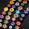 Hip Hop Chain Jewelry Necklaces Retro Colorful Glass Beaded Daisy Necklace Hand String for Men Women