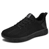 Chaussures De Sport De course bon marché hommes maille respirant hommes baskets 2020 nouveau amorti chaussures décontractées léger Zapatillas De DeporteF6 noir blanc