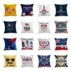 Pillow case linen American Independence Day pillowcase sofa car cushion cover holiday celebration goddess of Liberty Home Textiles T2I52079