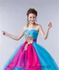 Платья QuinceAnera 2021 Сексуальные элегантные цветы блестки вышивания вечеринка Prom Formance Formate Sweetheart зашнуровать шаровое платье органза Vestidos de 15 Anos Q41