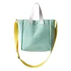 DHL50pcs sacs à bandoulière femmes toile trapézoïdale en forme de bonbon couleur frais grande capacité moraillon sac de messager