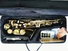 Sassofono fenicottero Super Action 80 serie II di alta qualità Corpo nero Chiave dorata Alto Fiore pieno Mib Tune 802 Modello E Sax piatto con R7643633