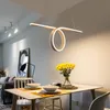 Hängsmycke Lampor Nordic Modern LED Lights Living Room Dining Ring Hängande lampa Kontorsmottagning Dekoration Kök Fixtures Hanglamp