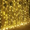 Decorative Flowers Wreaths 23M Artificial Plant Fake Creeper Green Leaf Ivy Vine 2m LED String Lights For Home Wedding Party Wa3179877