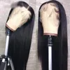 Brazilian HD Lace Front Wig Remy Straight 13X4 Human Hair For Women With Preplucked Longer