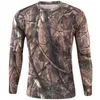 Quick Drying Long Sleeve T-shirt Men Autumn Outdoor Bike Running Fitness Mountaineering Bicycle Round Neck Camouflage T Shirts 220312