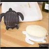 Dishes Accessories Bath Home & Garden Drop Delivery 2021 Creative Turtle Shape Bathroom Draining Box Drainage Soap Dish Kitchen Accessory Oj8