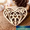 Lovely Heart Pattern Wooden Scrapbooking Painting Collection Craft Handmade DIY Accessory Home Decoration 48-56mm 10pcs