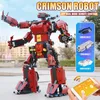 MKクリムゾンロボットビルディングブロックモールドキング15038アプリリモコン電気ロボットメカニカルレンガ子供教育玩具誕生日クリスマスのためのクリスマス