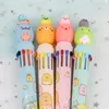 Cute Animal Creative 10 Kolory Chunky Ballpoint Pen Kawaii Roller Pen School School Biuro Suppacje Prezenty 0879