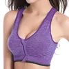 Reggiseni sportivi per le donne Reggiseno frontale con zip Est Reggiseno senza fili Post attivo Yoga Sport Allenamento Fitnes Outfit