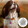 Hundetikett,ID-kort Rhinestone Pet Tag Personlig hundar Katter Namn ID-etiketter Anti-förlorad namnskylt Tillbehör Gratis Bell Gift