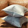 Dunxdeco подушка для подушки декоративная подушка для подушки современный простой роскошный жаккардовый шампанский серебряный кустринский диван стул постельное белье подушка 210401