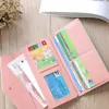 Wallets Wristlet Fashion Envelope Women Wallet Hit Color 3Fold Flowers Printing PU Leather Long Ladies Clutch Coin Phone Purse