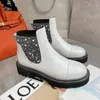 Designer-hiver femmes bottes courtes chaîne chaussures Style coréen Chelsea Boot mode cheville sans lacet chaussure respirant fond épais Shose