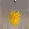 Benzersiz Lambalar LED Avizeler Modern Murano El Lobi Merdiven Sanat Dekorasyon Için Maviano El Üflemeli Cam Avize Aydınlatma 28 ile 40 inç