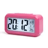 Capteur intelligent Veilleuse Réveils numériques avec thermomètre de température Calendrier, Table de bureau silencieuse Horloge de chevet Réveil Snooze ZZE5747