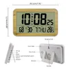 Timers Commercial Digital Wall Clock With 8 Languages Optional Temperature & Humidity Meter Dual Alarm Home Office Use
