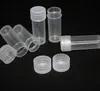 2021 10Pcs/lot 5ml Plastic Sample Bottles Mini Clear Storage Vials Case Pill Capsule Storage Containers Jars Test Tube Pot for Lid