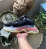 Erkek Kadın Baba Ayakkabıları 17FW Triple S rahat ayakkabılar Clear Bubble alt erkek Sneakers siyah kırmızı Eski bej sarı lacivert Grandpa Trainer chaussures balencaiga