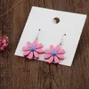 Schattige kleine bloemen charme oorbellen voor vrouwen zoete koreaanse hars daisy zonnebloem vrouwelijke persoonlijkheid drop earings sieraden groothandel