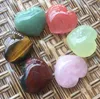 Natural coração em forma de quartzo de cristal de pedra festa favor rosa palm amarelo amor gemstone handicraft decoração decoração ornamentos sn5375