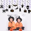 2021 New Halloween flag pulling paper Spiral Pendant party decorations