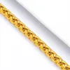 Klassieke Byzantijnse ketting armband pols voor mannen vrouwen 18k geel goud gevuld traditionele sieraden cadeau 21cm lang