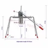 Máquina de macarrão manual de aço inoxidável com cabeças de 12 matadas Press Massa Machine Fazer ferramentas de cozinha de espaguete