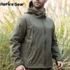 Rafire Gear Shark Skin Sold Shell Tactical Military Jacket男性防水フリースコート陸軍服迷彩ウインドブレーカー211110