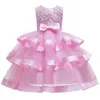 Jul Princess Party Wedding Dress Elegant Toddler Baby Girl Pagant Flower for Girls Formal Prom 210508