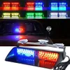 Car 16 LED Strobe Light Red/Blue Amber/White Signal Lamps Flash Dash Emergency Flashing Windshield Warning Lights 12V 48W