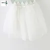 En stock Nouvelle vente d'été chaude manches courtes Big Bow mignon multicolore fille vêtements tout-petits robe d'anniversaire dresse pour 1 2 3 bébé Q0716