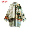 Women Vintage Flowers Print Oversized Kimono Long Sleeve Chic Female Casual Loose Shirt 5Z73 210416