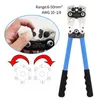 Hex Connector Crimping Tool 6-50mm2 Kabel Luga Cration Plier Elektryk Cutter 60 sztuk Asortyment Samochód Auto Copper Ring Terminale 211110