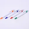 Plastic ball pen Customized pens Ballpoint oil ink Personalized Marketing Promotional Blank White Body for printing logo School and office supplier